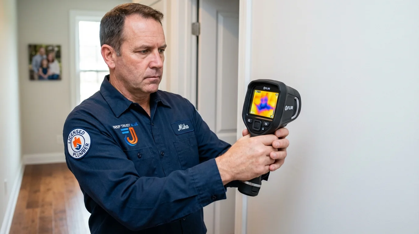 Thermal imaging leak detection by Johns Plumbing LLC in Machiasport